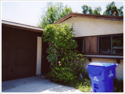 Buried Pool House Before Front