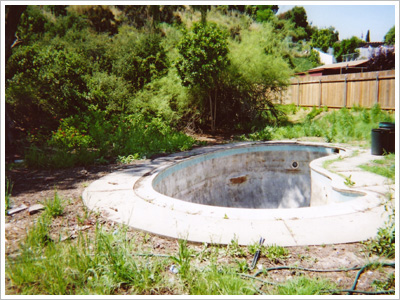 Buried Pool House Before Pool 1
