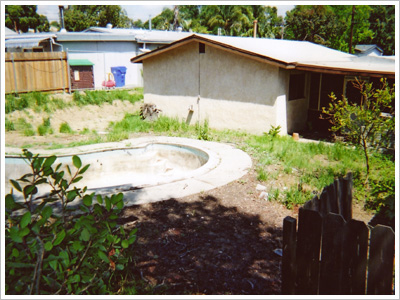 Buried Pool House Before Pool 2