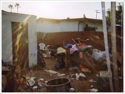 Probate House Before Backyard